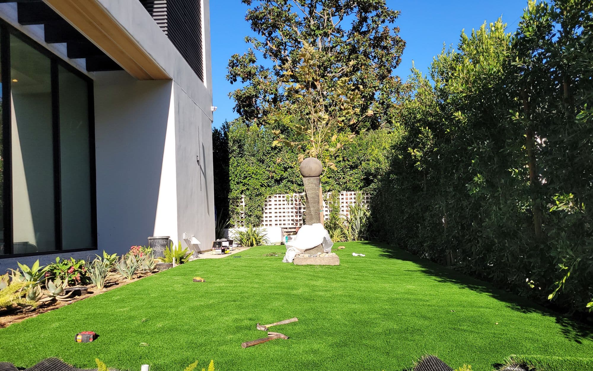 Front Yard Transformations in Los Angeles by Living Colors Landscape